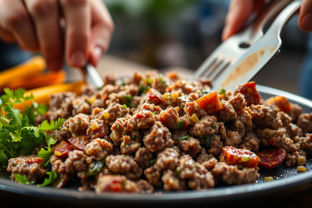 easy dinner with ground beef — Easy Dinner With Ground Beef (step by step)