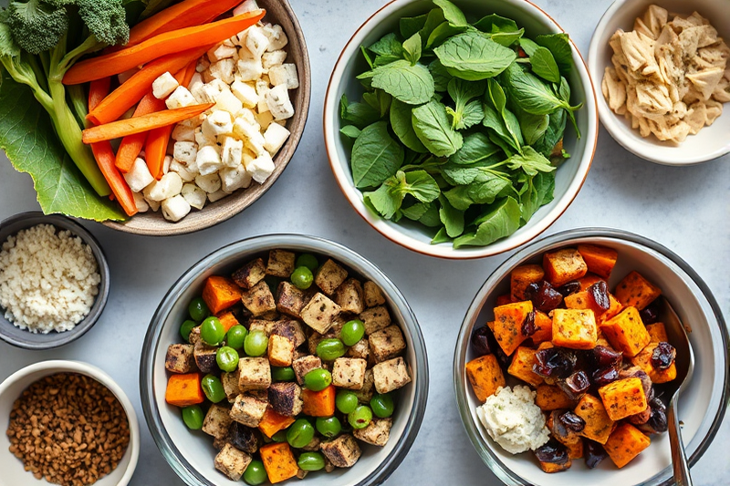 easy high protein meal prep vegetarian — Easy High Protein Meal Prep Vegetarian (the finished result)