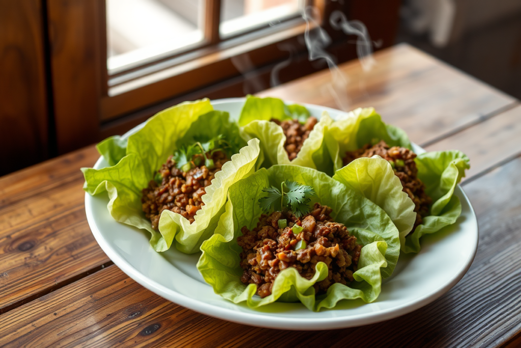 Ground Beef Lettuce Wraps