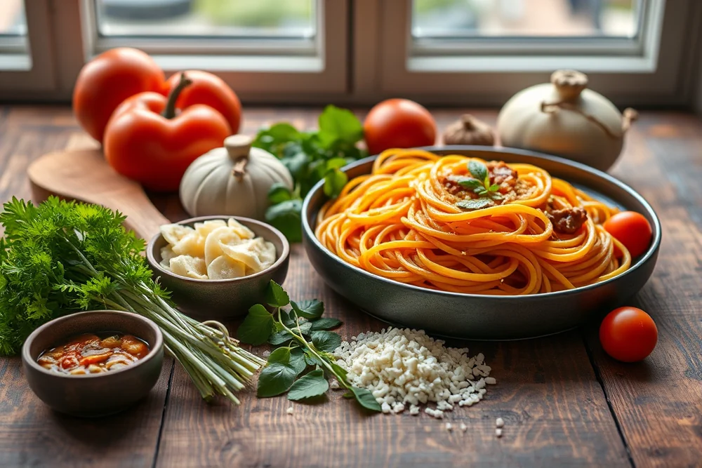 best one pot spaghetti recipe — Best One Pot Spaghetti Recipe (the finished result)