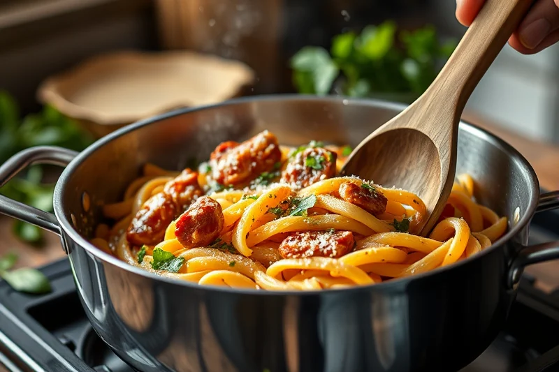 cheap lazy vegan one pot pasta — Cheap Lazy Vegan One Pot Pasta (step by step)