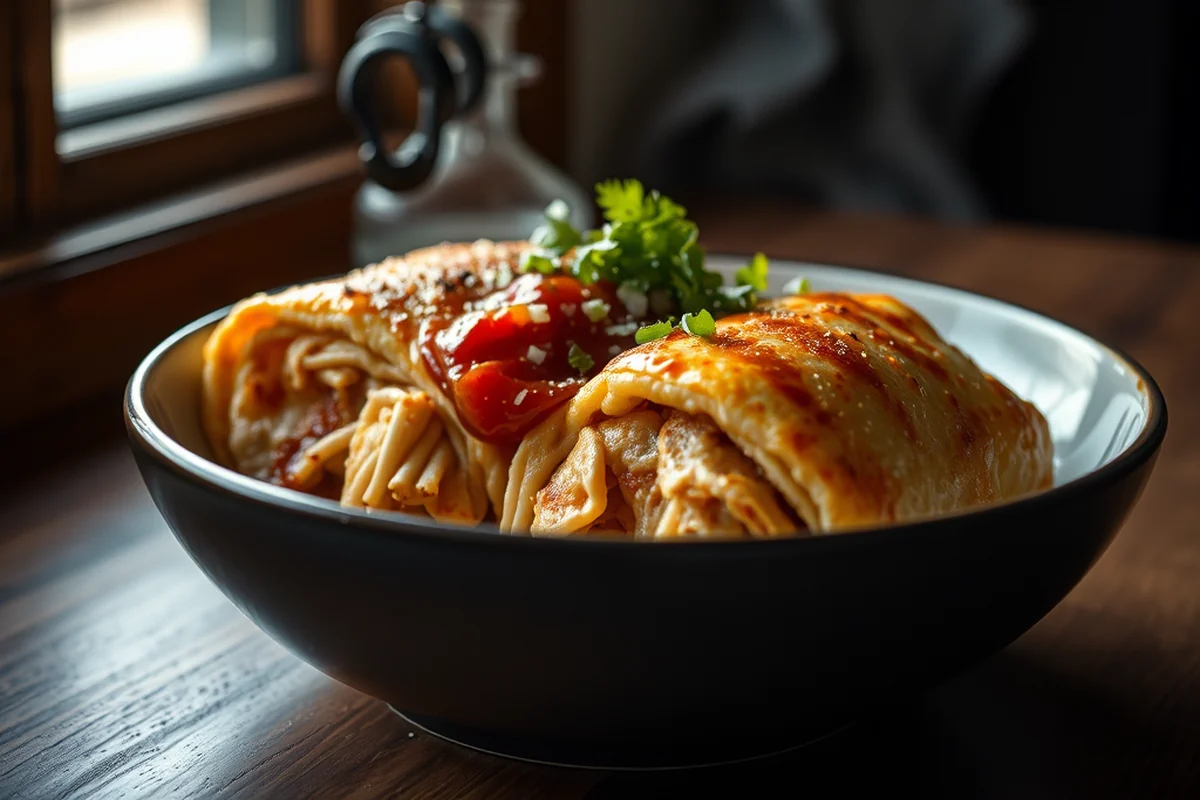 easy 30 minute chicken chimichanga recipe — Easy 30 Minute Chicken Chimichanga Recipe